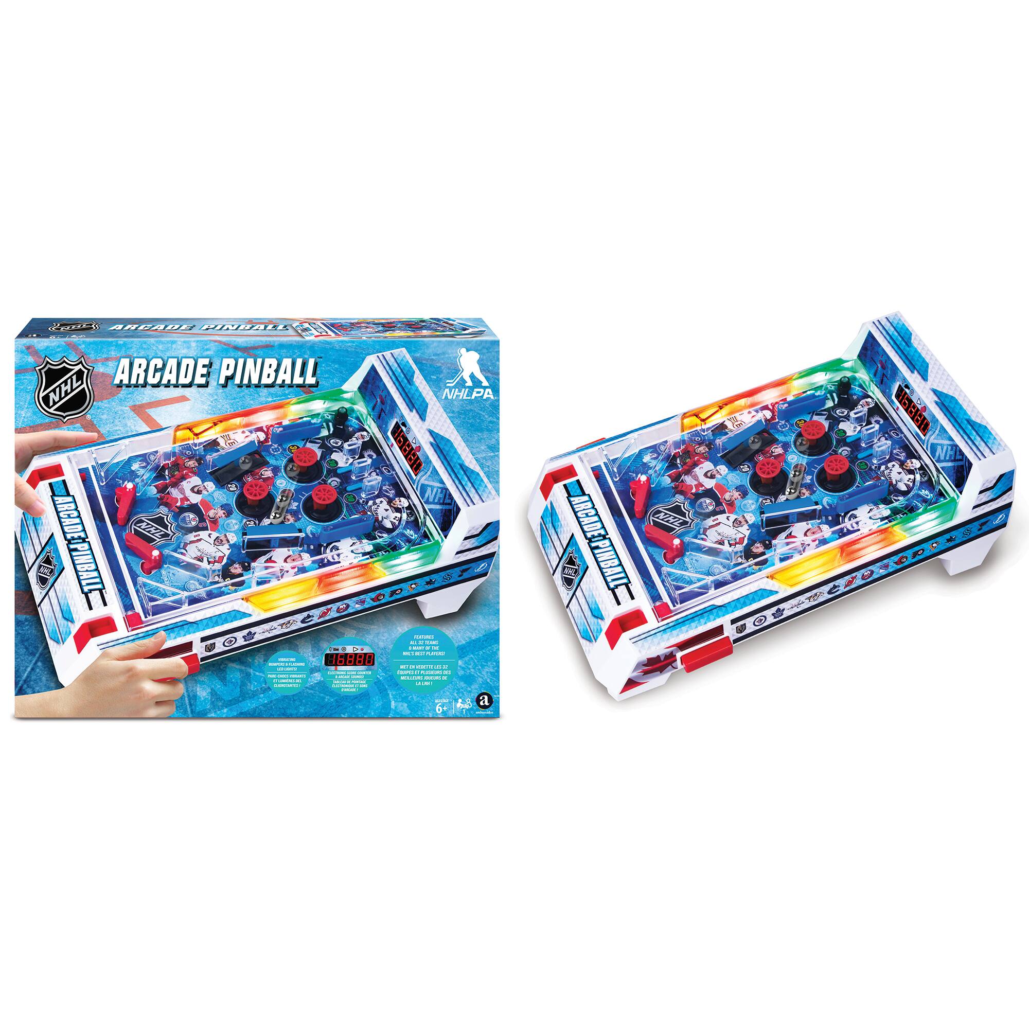The text on the image reads: "Arcade Pinball NHL NHLPA NHL Arcade Pinball 16880".