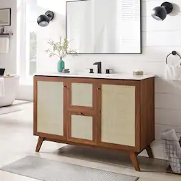 Soma Bathroom Cabinet Basin Not Included by Modway - Walnut
