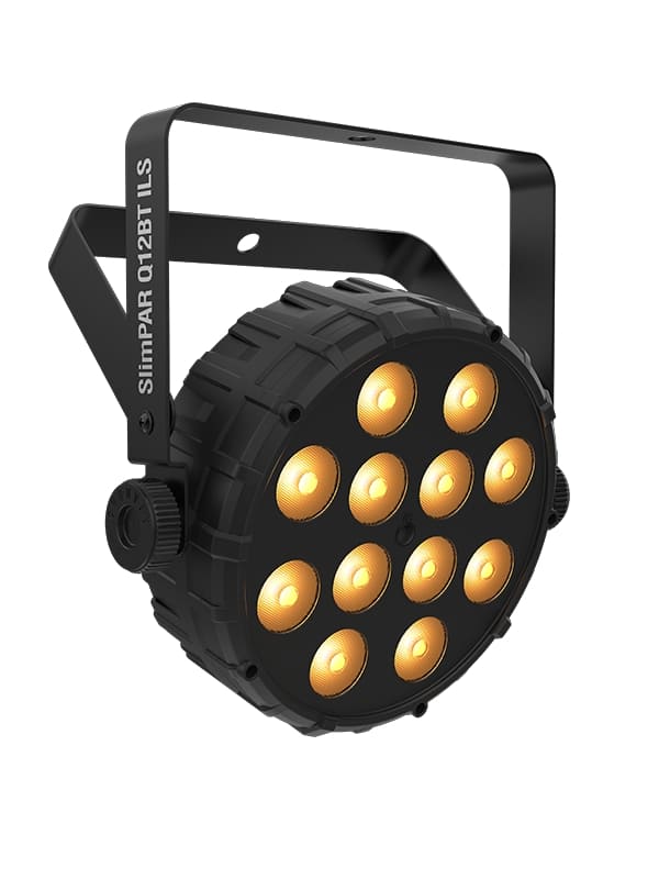 Chauvet Lighting - DJ Low-Profile RGBA LED PAR Light with Bluetooth, with 17° Beam Angle, IEC Input, ILS Compatible and Edison Output