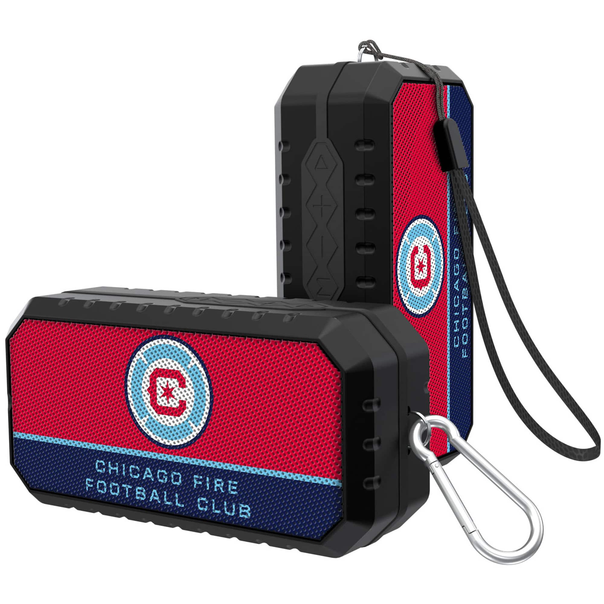 Keyscaper - Chicago Fire Endzone Solid Design Water Resistant Bluetooth Speaker - Multicolor