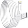 Overtime - 10ft Apple MFI Certified Lightning to USB-A Long Charging Cable, Durable iPhone Charger Cord, White - White
