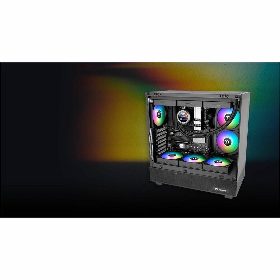 Alt View 1. Thermaltake - CT120 EX Reverse 3pk Black - ARGB.