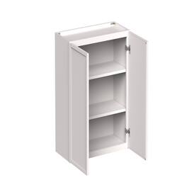 Boyel Living - 27-in W x 30-in H x 12-in D Slim Shaker RTA Kitchen Wall Cabinet with Soft-Close - Snow White