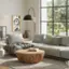 Left. Simpli Home - Elmbrook Drum Coffee Table - Natural.