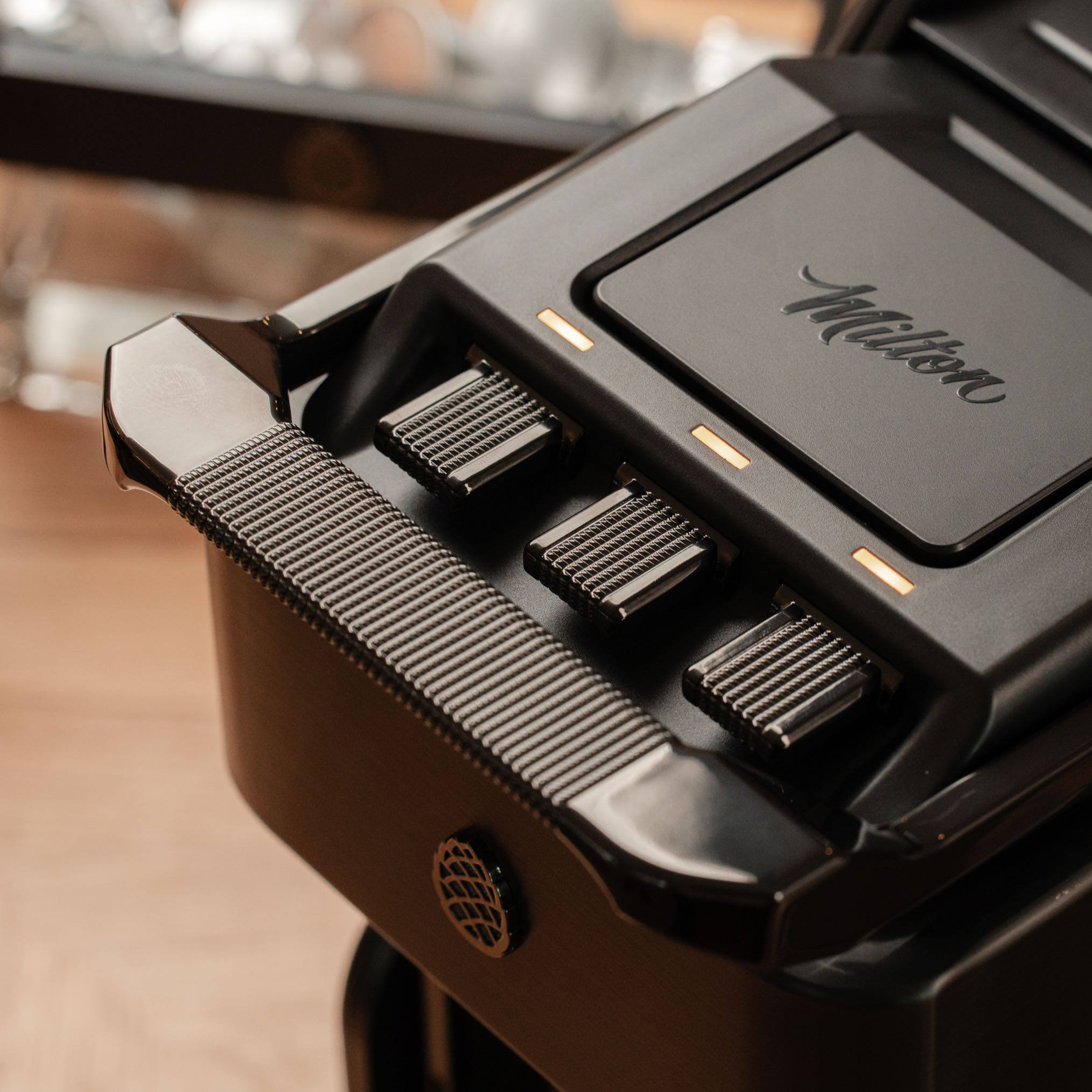 Alt View 6. Milton Coffee Co. - Stainless Steel Brew Path, Compatible with Nespresso OriginalLine Capsules, cup warming tray, low noise, 19 bar motor - Brushed Nickel.