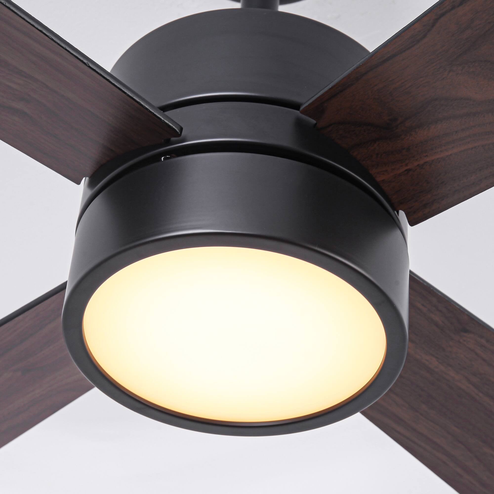 Alt View 10. Parrot Uncle - 52-Inch RGB Smart Ceiling Fan with Lights – Modern, Dimmable, Reversible DC Motor & App Control - Black.