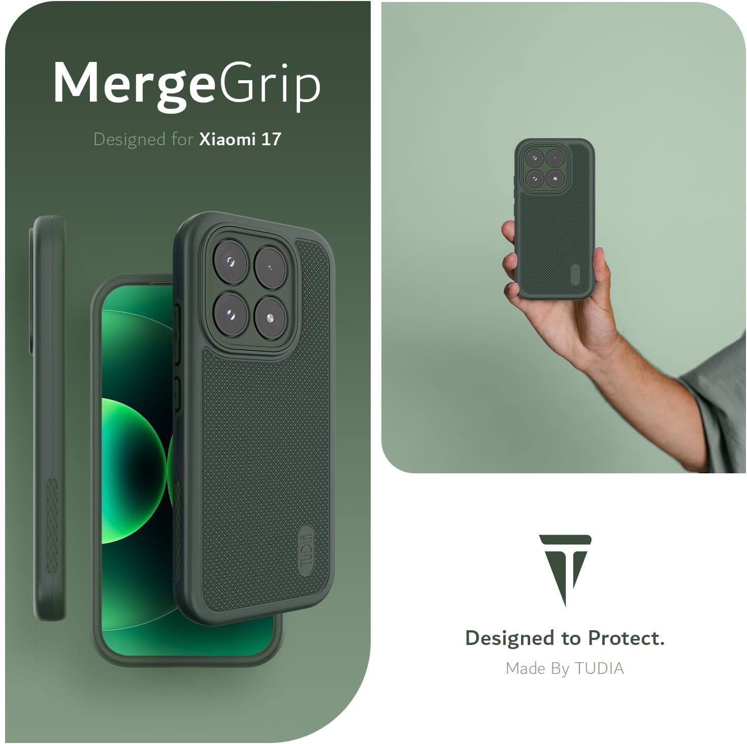 MergeGrip  
Designed for Xiaomi 17  

Designed to Protect.  
Made By TUDIA