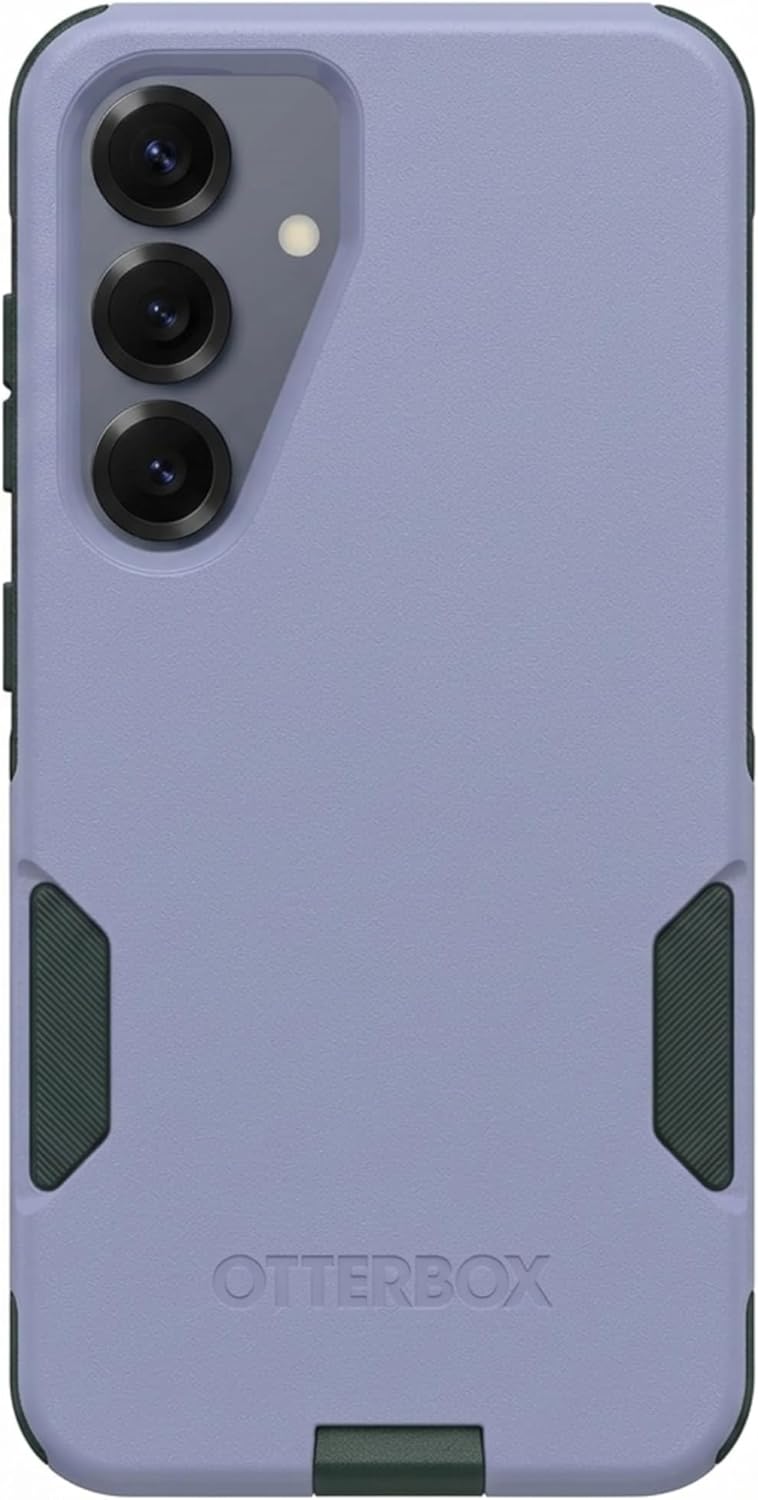 Left. OtterBox - OtterBox - Commuter Series Hard Shell for Galaxy S25 - Orchid Reef (Blue & Green).