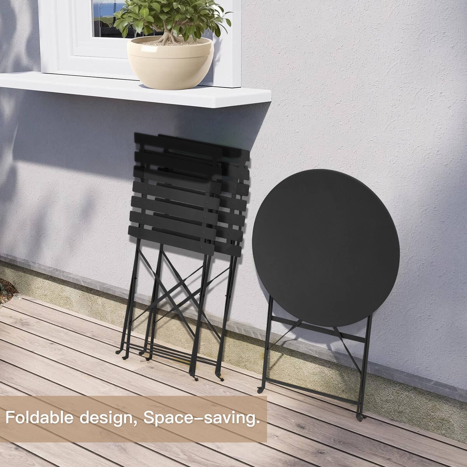 Foldable design, Space-saving.