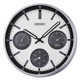 Seiko - 13" Shelby Wall Clock - Silver