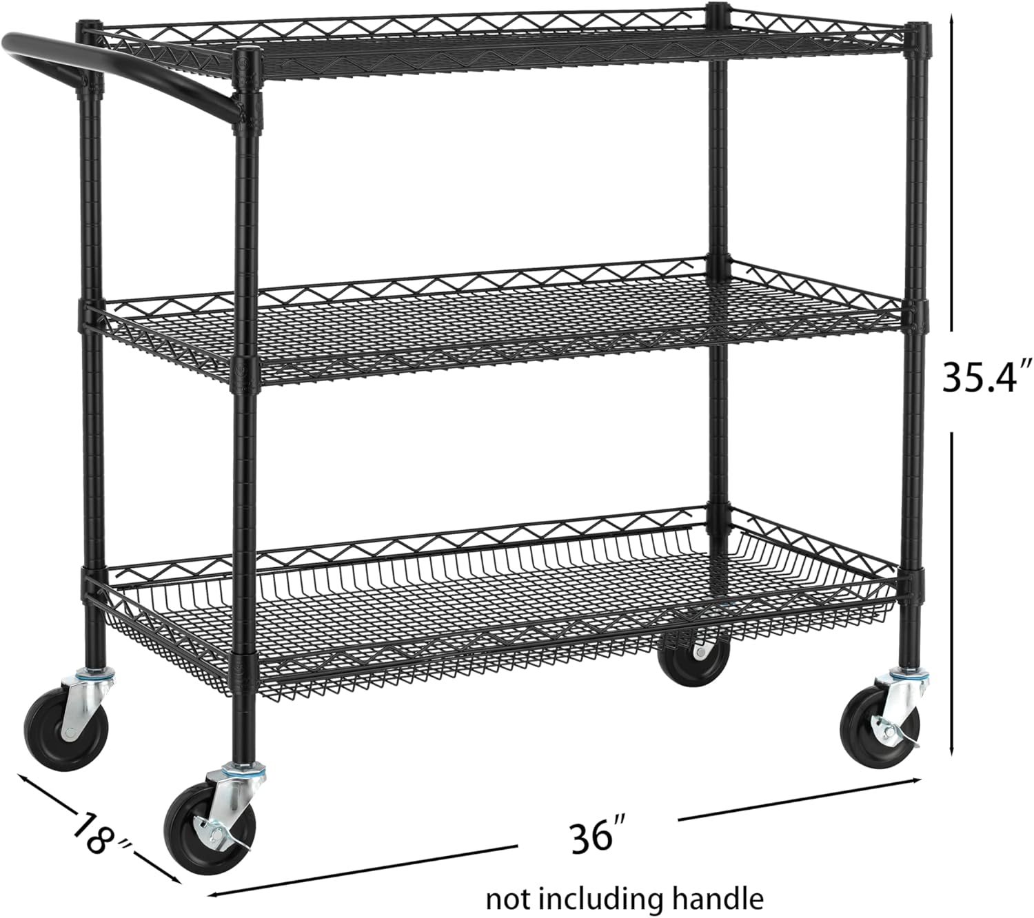 35.4"  
18"  
36" not including handle