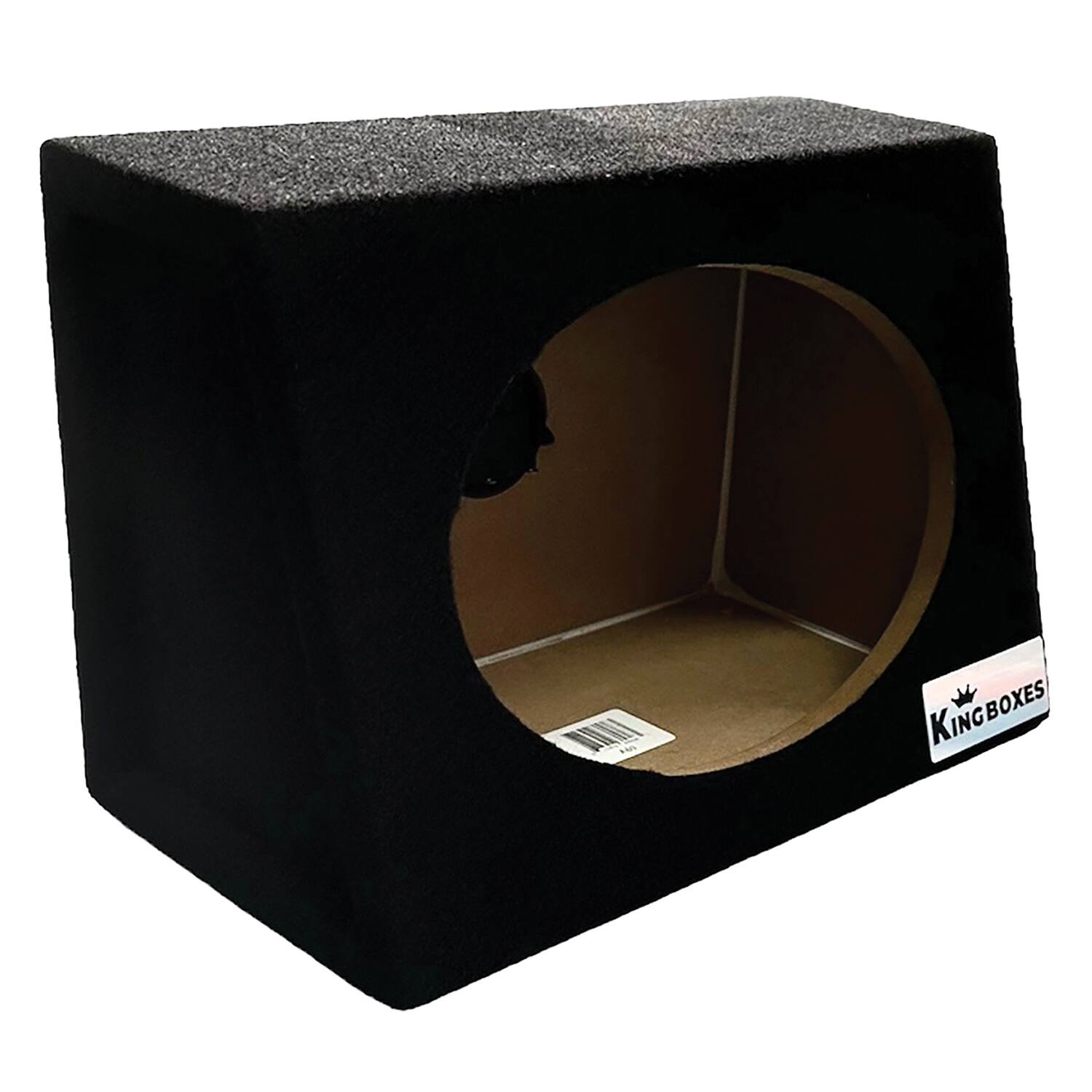 Alt View 1. King Boxes - King Boxes A69 A69 6-in. X 9-in. Wedge Single-speaker Black Carpeted Enclosure For Car, Truck, Or Suv, Pair - Black.