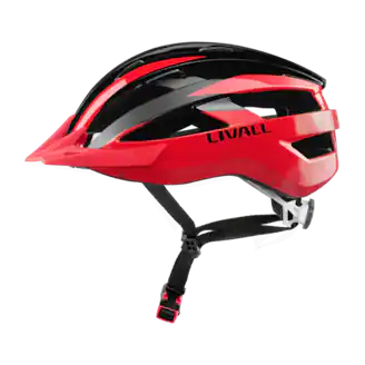 LIVALL - MT1 Neo Smart Helmet with Bluetooth Speakers, Smart Lighting & Fall Detection with SOS Alert- Red