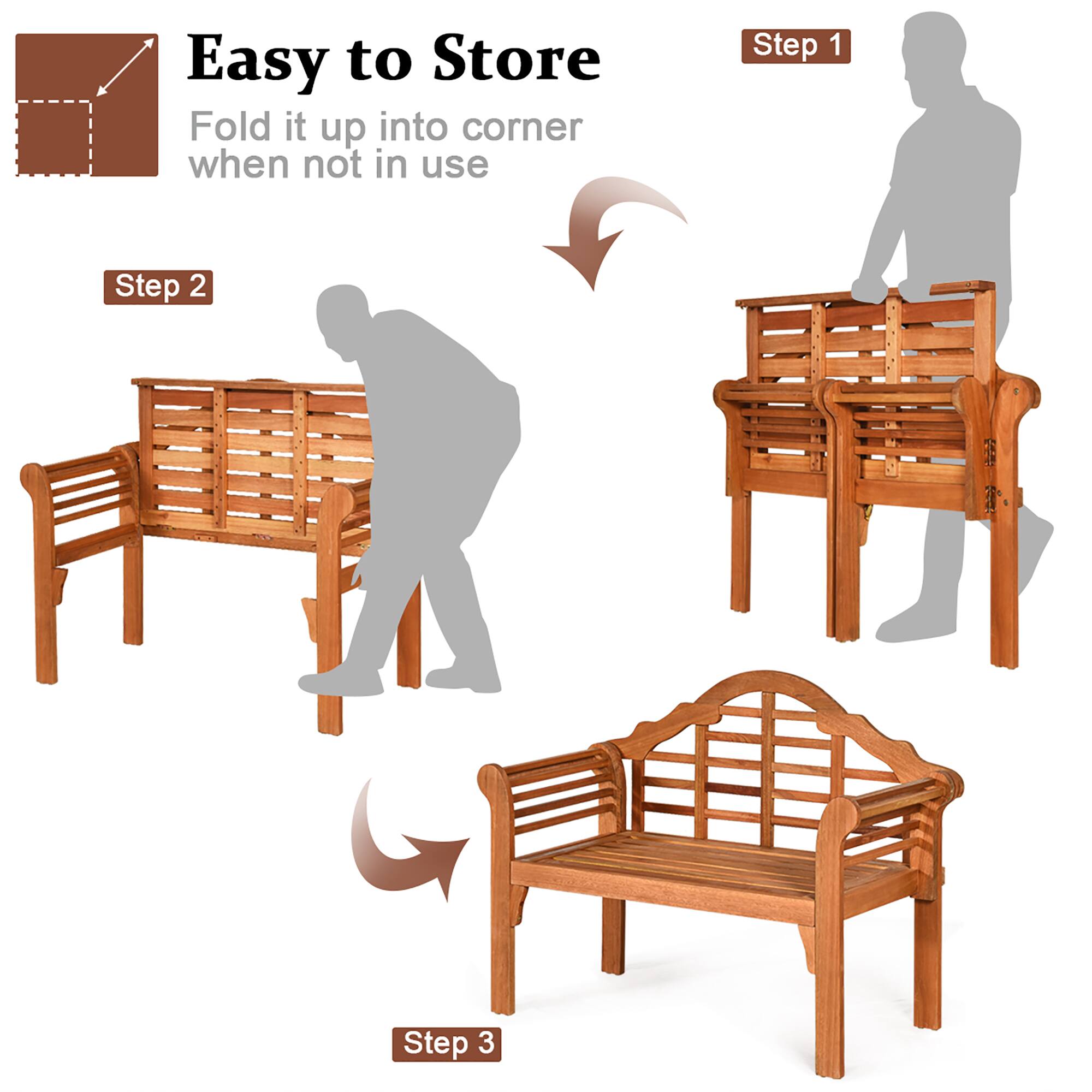 Easy to Store
Fold it up into corner when not in use
Step 1
Step 2
Step 3