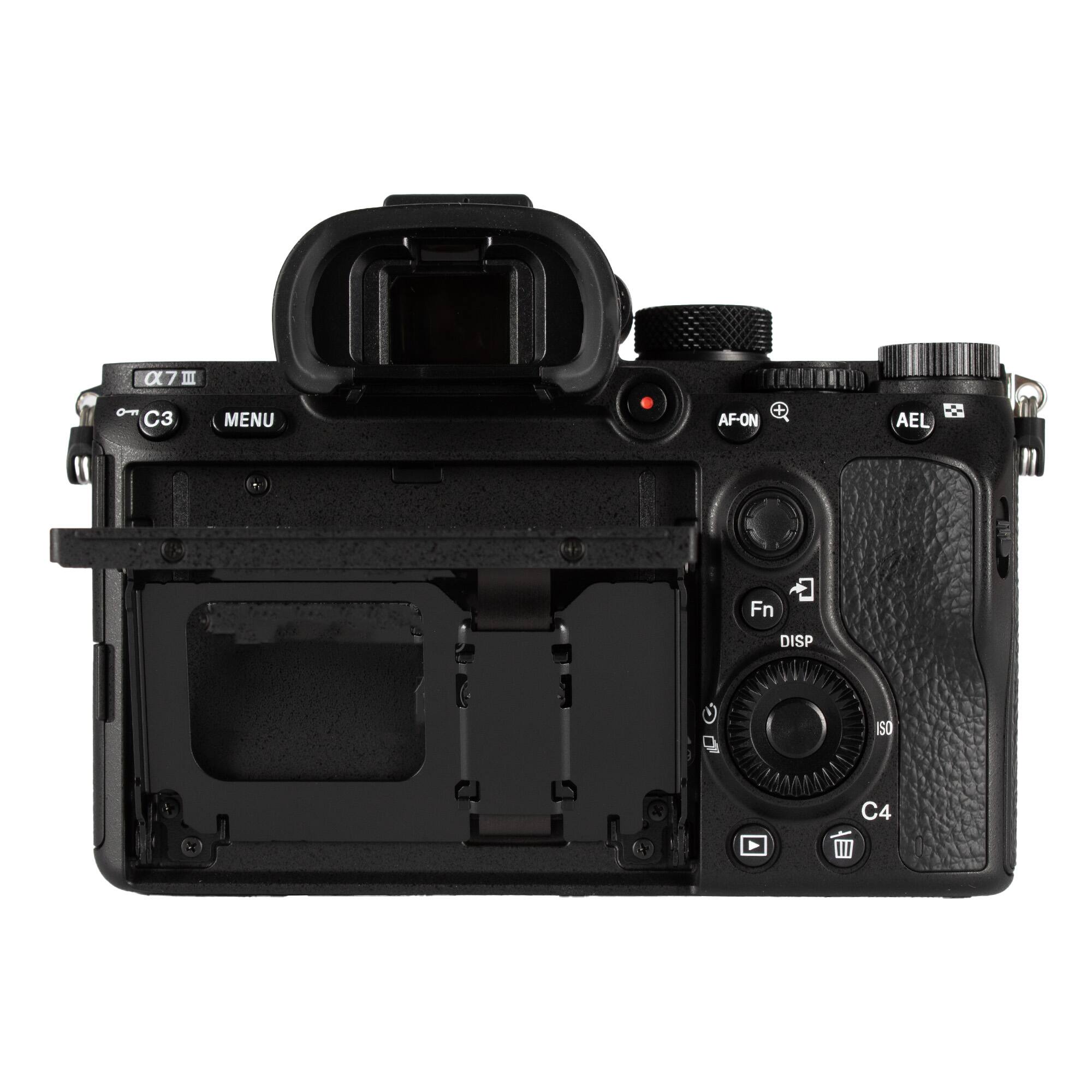 α7 III  
C3 MENU  
AF-ON  
AEL  
Fn DISP  
ISO  
C4