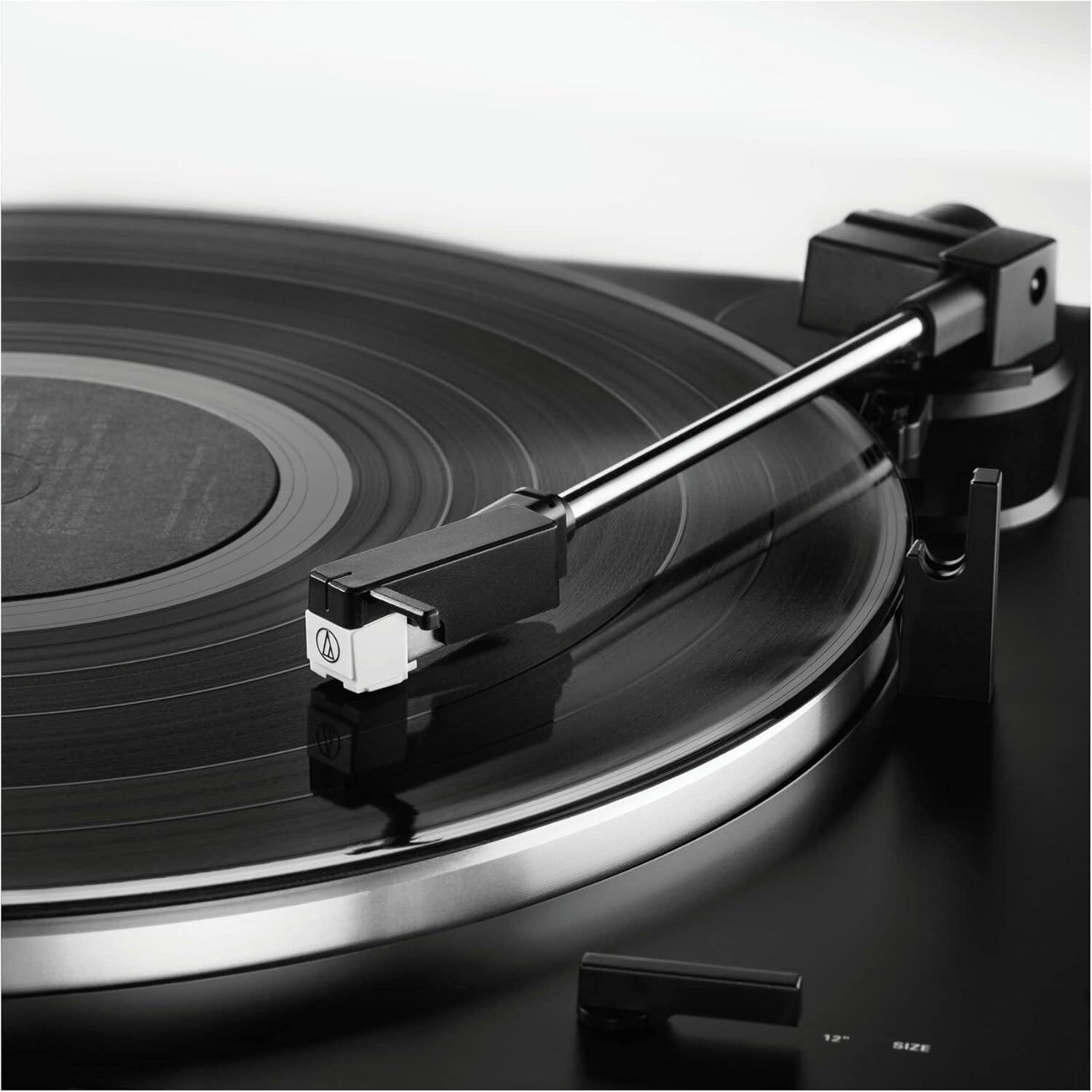 Alt View 2. Audio-Technica - Audio-Technica AT-LP60XBT-USB Fully Automatic Belt-Drive Turntable with Bluetooth (Wireless, USB & Analog) - Black.