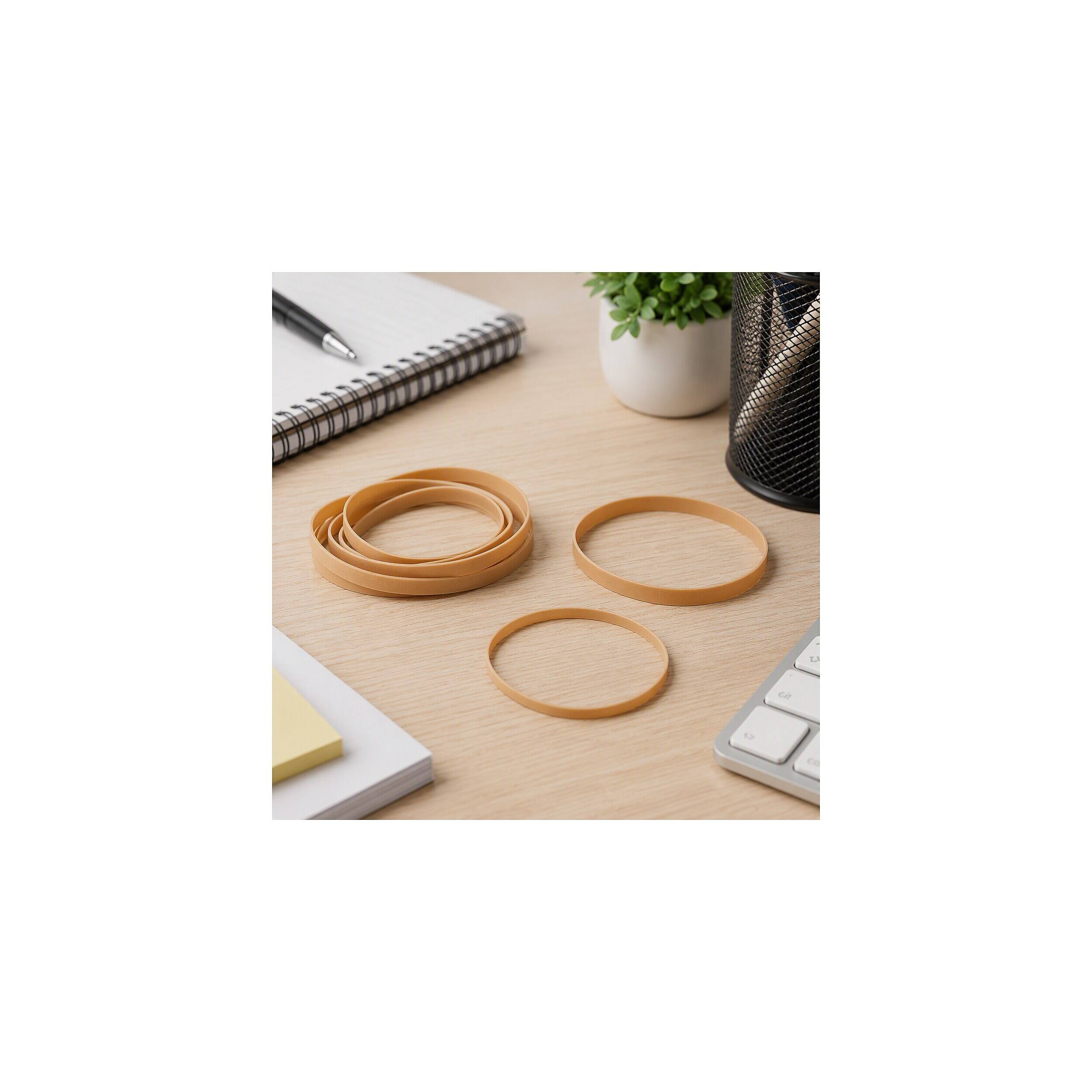 Alt View 7. Staples - Economy #54 Rubber Bands, Assorted Sizes, 300/Pack - Beige.