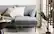 Left. Burrow - Modern Field 4-Seat Sofa with Double Attachable Ottoman - Oatmeal.