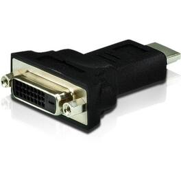 Aten Technology - ATEN HDMI to DVI Converter - 1 x HDMI Digital Audio/Video Male - 1 x 25-pin DVI-D Digital Video Female - Black