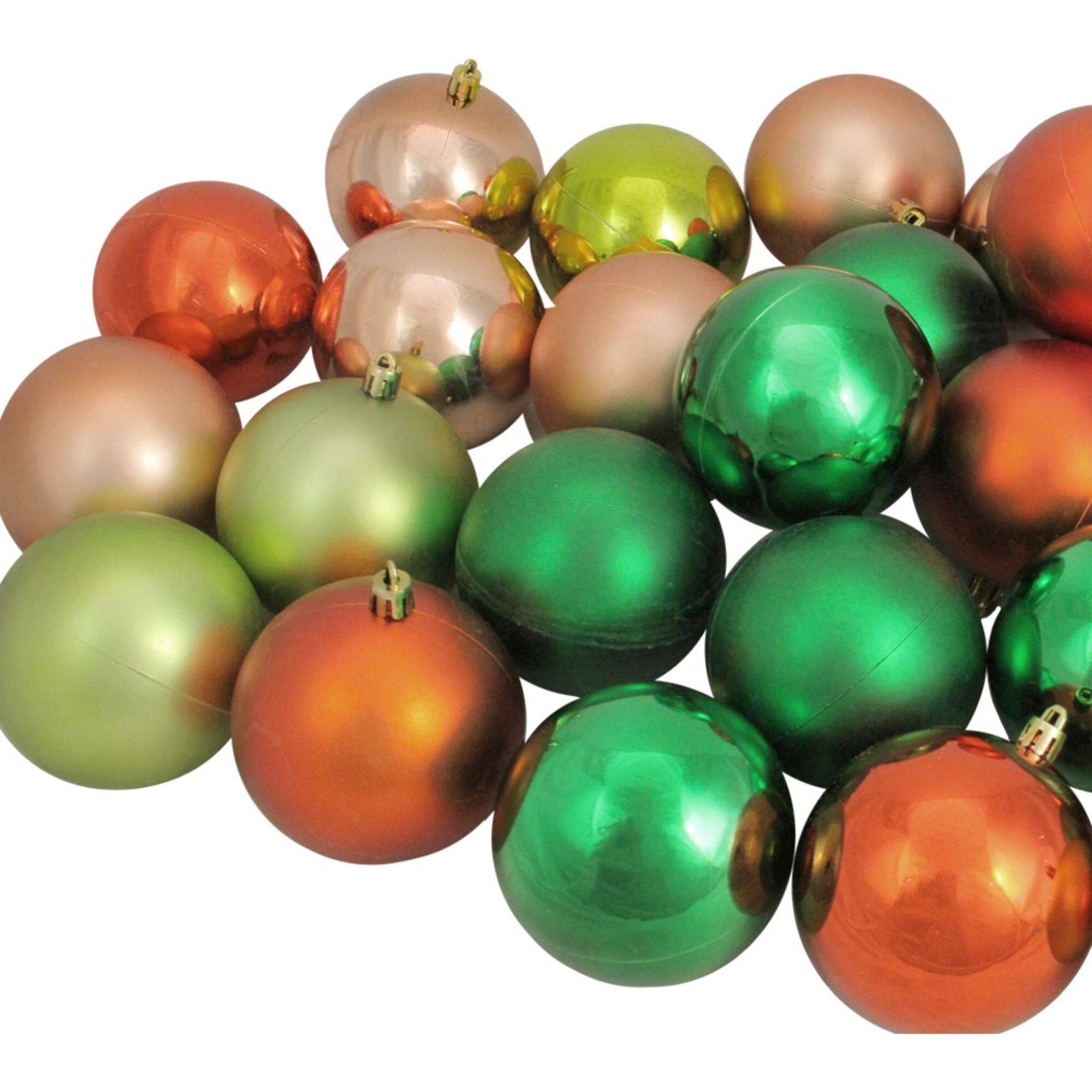 Vickerman 16 -Pack Red Ball Standard Indoor Shatterproof Ornament set in the Christmas Ornaments department at