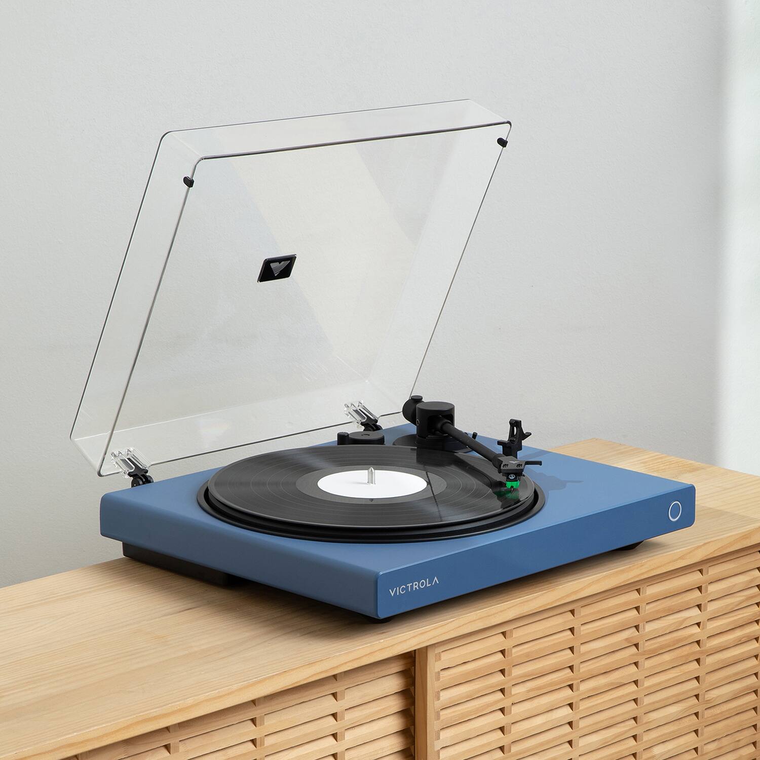 Alt View 11. Victrola - Victrola Wave Bluetooth Turntable with Auracast - Blue.