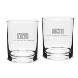 Jardine - Texas Southern Tigers 14oz. 2-Piece Classic Double Old-Fashioned Glass Set - Multicolor