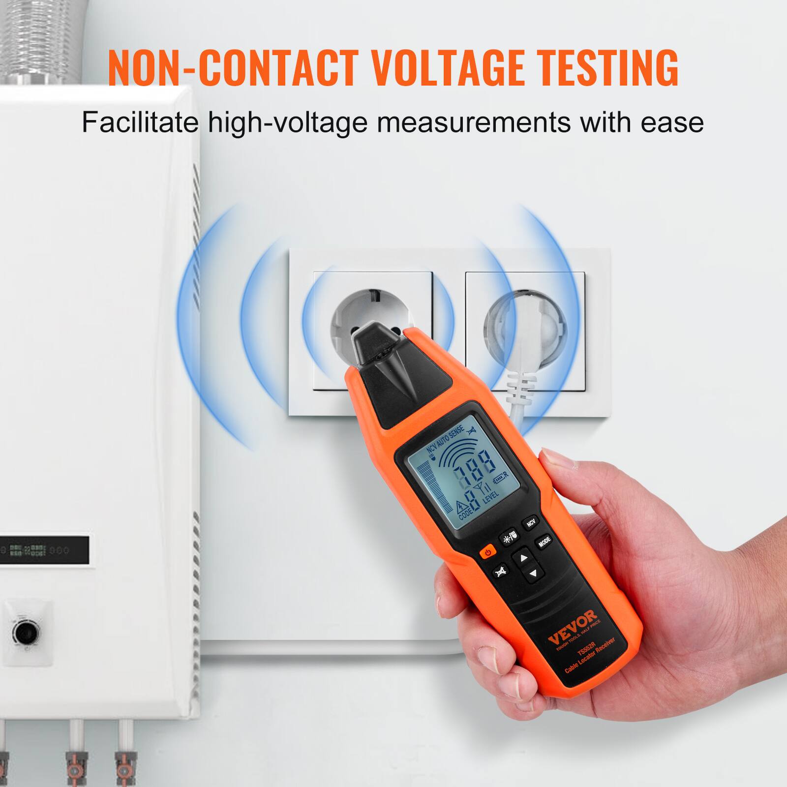 NON-CONTACT VOLTAGE TESTING  
Facilitate high-voltage measurements with ease  

SENGE X AUTO KCV 888  
LEVEL BOCk  

Receiver  
Cable