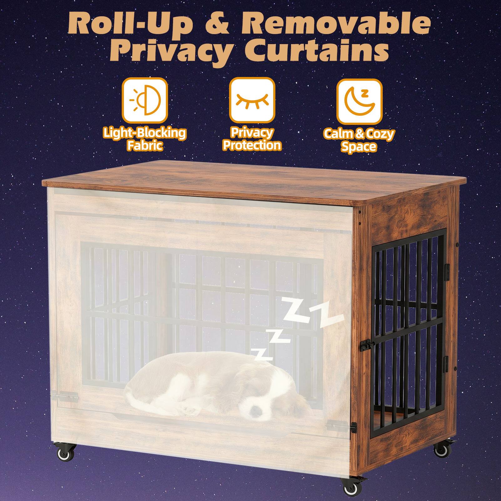 Roll-Up & Removable Privacy Curtains

- Light-Blocking Fabric
- Privacy Protection
- Calm & Cozy Space