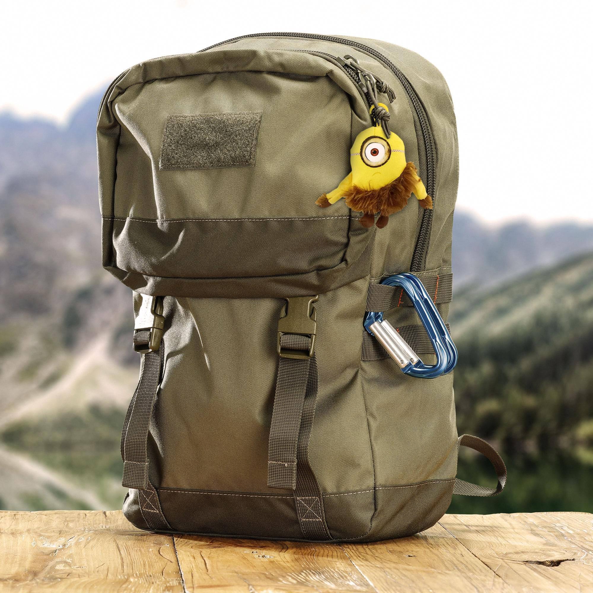 Alt View 2. Commonwealth Toys - Minion Movie Jungle Minion (1 Eye) Clip-On 5" Plush - Yellow.