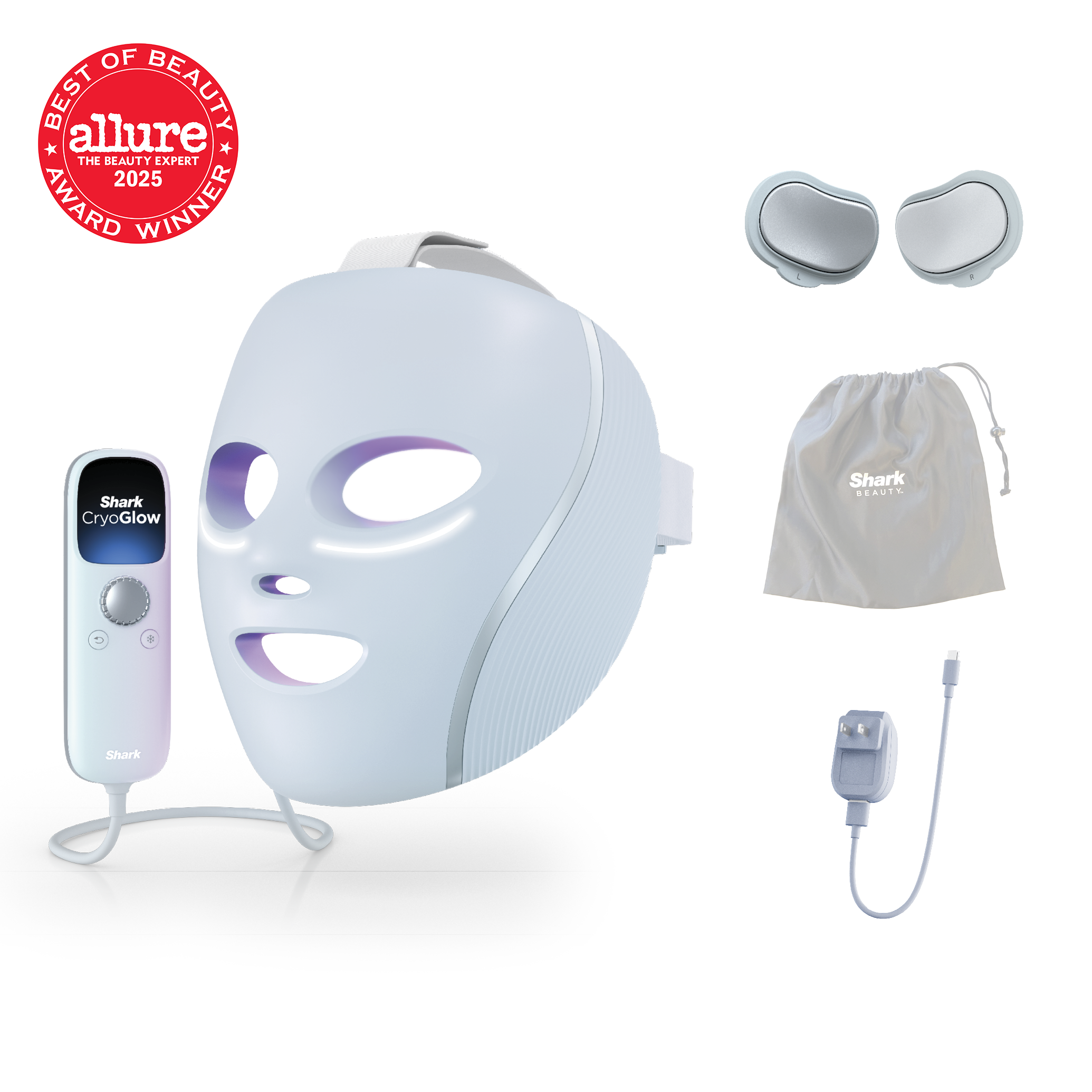 BEST OF BEAUTY  
allure  
THE BEAUTY EXPERT  
2025  
AWARD WINNER  

Shark CryoGlow  
Shark Beauty  

Shark Beauty
