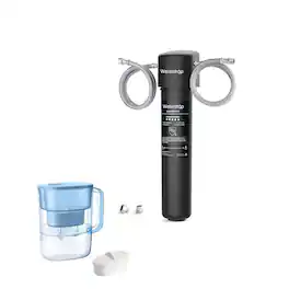 Waterdrop - 15UA Under Sink Water Filter Extra WD-PT-07B Water Filter Pitcher - Black