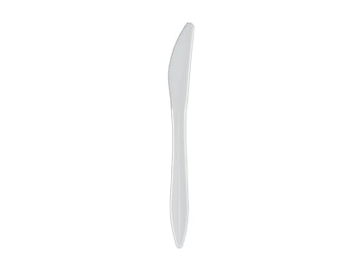 Alt View 1. Berkley Square - Individually Wrapped Polypropylene Knives, Medium-Weight, 1000/Carton - White.