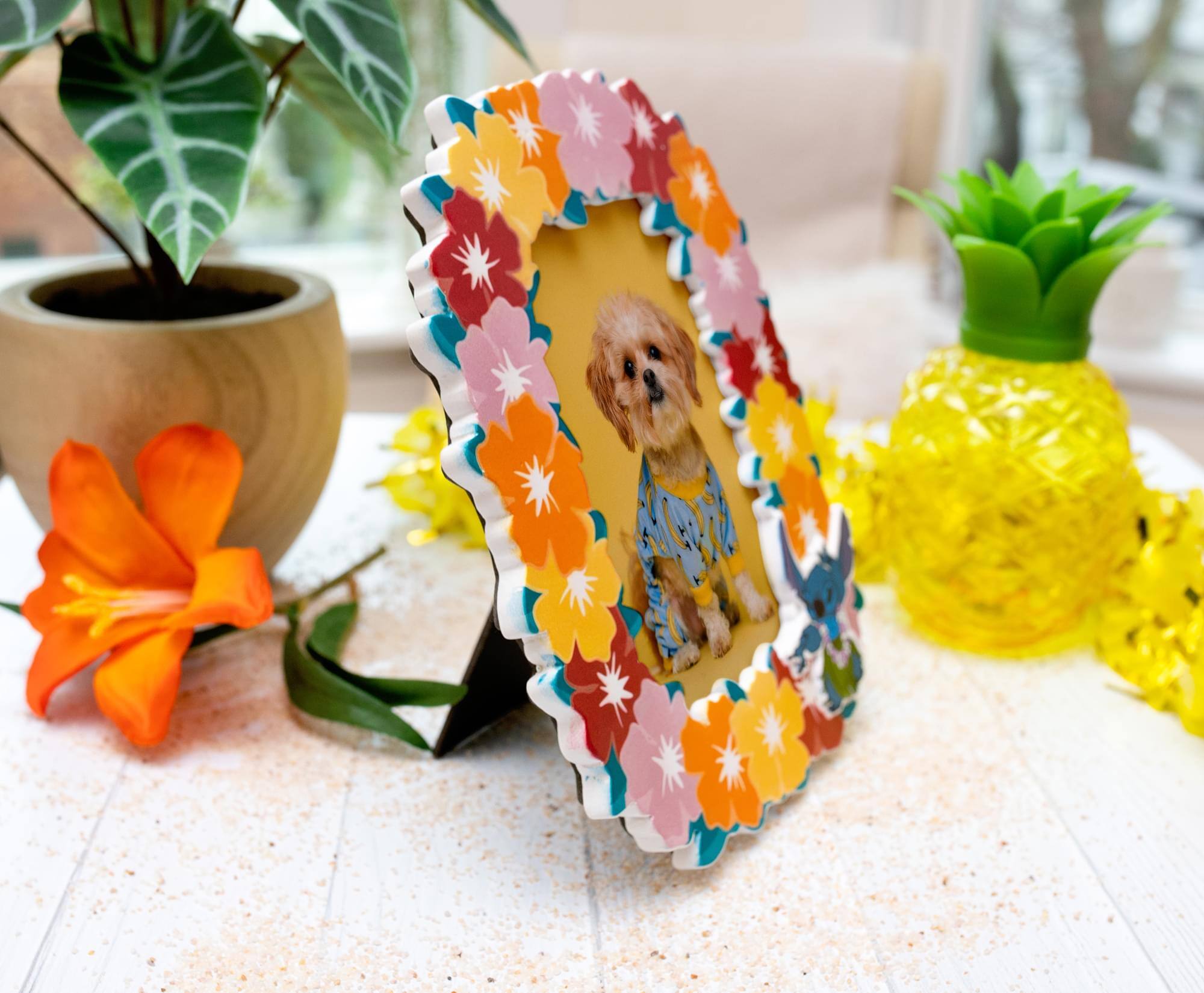 Alt View 3. Silver Buffalo - Disney Lilo & Stitch Die-Cut Photo Frame | 4 x 6 Inches - Blue.