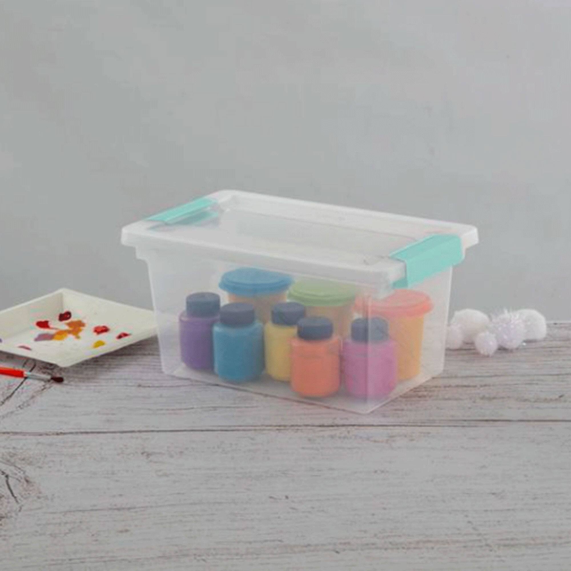 Alt View 7. Sterilite - Sterilite 27 Quart Stackable Storage Box, 6 Pack, & Medium File Clip Box, 4 Pack.