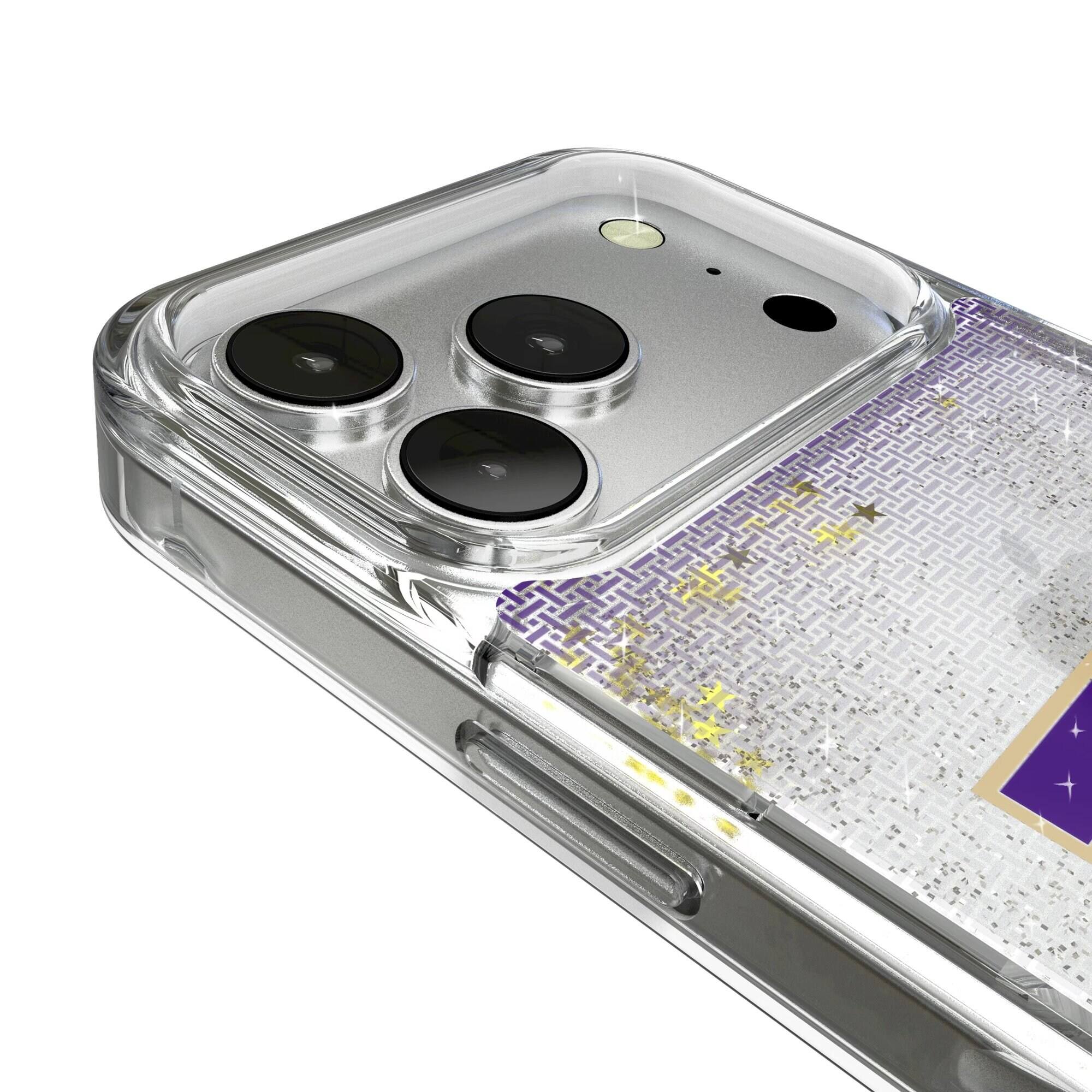 Alt View 2. Keyscaper - Washington Huskies Linen Logo iPhone Glitter Case - 14 - Multicolor.