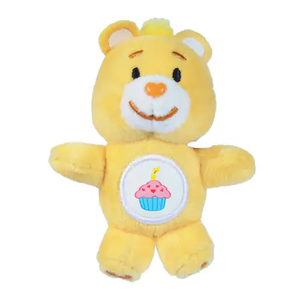Front. Super Impulse - World's Smallest Care Bears Plush Series 6 | Birthday Bear - Yellow.
