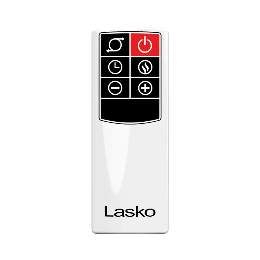Alt View 18. Lasko - 1500-Watt Bladeless Ceramic Tower Space Heater with Timer and Remote Control - White.