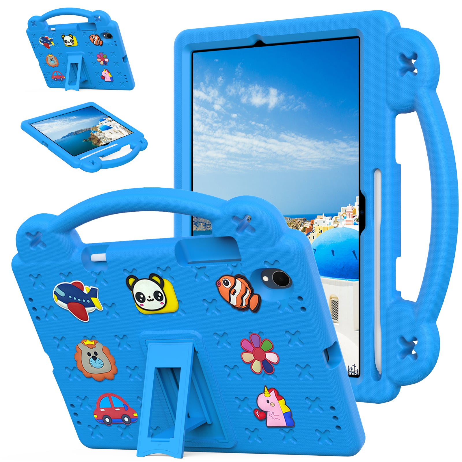 UUCOVER - Kids Case for Samsung Galaxy Tab S11 11-inch 2025 SM-X730 SM-X736B,Shockproof EVA Case Handle Adjustable Stand Cover - Skyblue price history on PriceWatchPro
