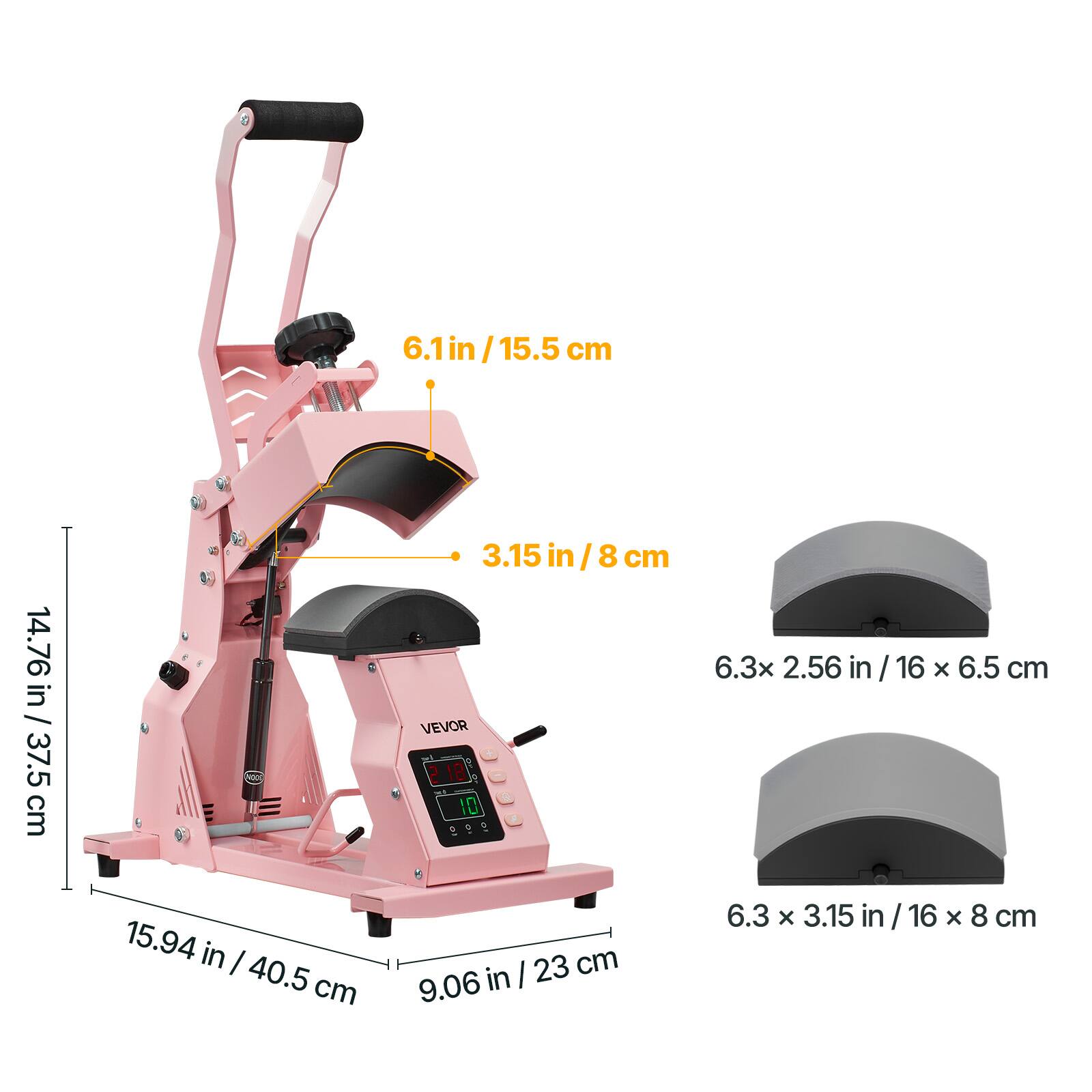 6.1 in / 15.5 cm  
3.15 in / 8 cm  
14.76 in / 37.5 cm  
15.94 in / 40.5 cm  
9.06 in / 23 cm  
6.3 x 2.56 in / 16 x 6.5 cm  
6.3 x 3.15 in / 16 x 8 cm