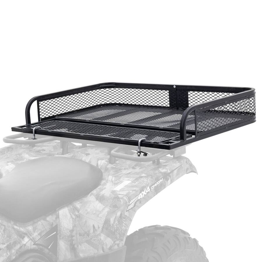 Utv Rear Storage Rack Titan Ramps Universal ATV/UTV Steel Rear Cargo Basket Rack, Up to 100 ...