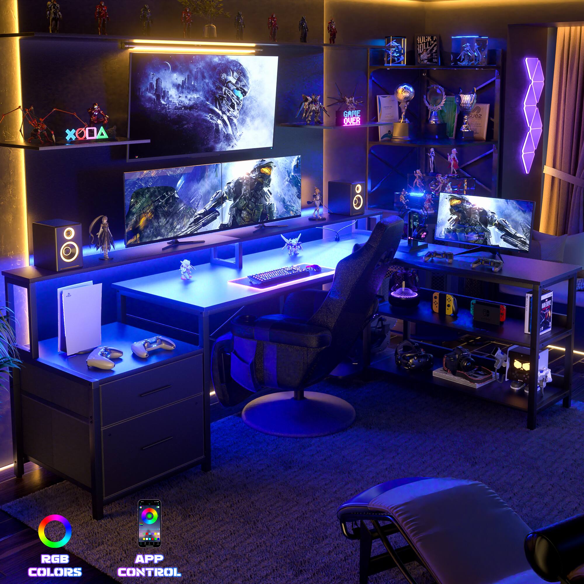 A GAME QUER Z  
T: O 0 X a - MR X i  
RGB COLORS APP CONTROL