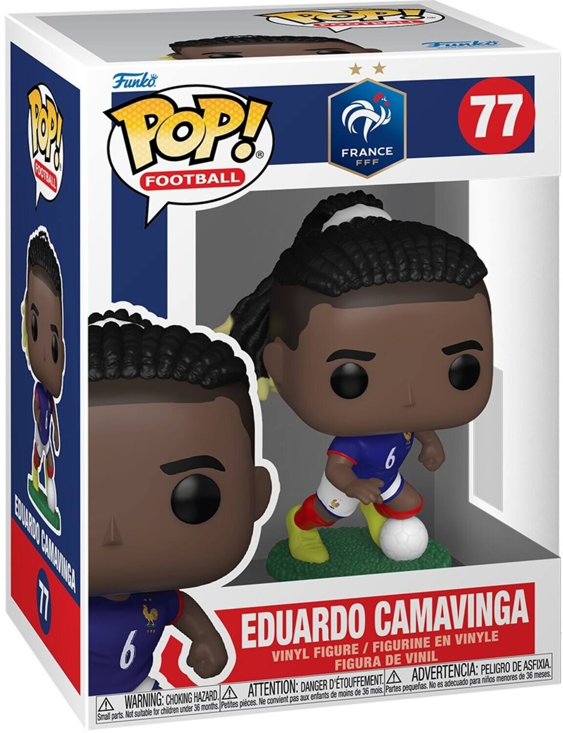POPO! T Funko 1 TOP!  
FOOTBALL FOOTBALL Tanki 77 FRANCE FFF 6 ESOUADO CAMMATINGA T CAMAVINGA 6 EDUARDO / FIGURINE EN VINYLE VINYL FIGURE VINIL FIGURA DE DE ASFIXIA.  
ADVERTENCIA: PELIGRO meses. nios menores de 36 ATTENTION: DANGER D'TOUFFEMENT. Partes pequeas. No es adecuado para de menos de 36 mois. CHOKING HAZARD. convient pas aux enfants WARNING: under 36 months Petites pieces. Ne Not suitable for children Smal parts.