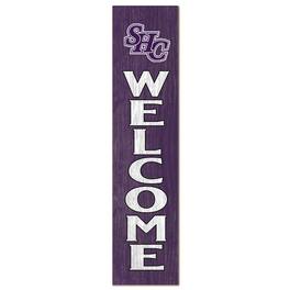Jardine - Spring Hill Badgers 12" x 48" Welcome Outdoor Leaner - Purple