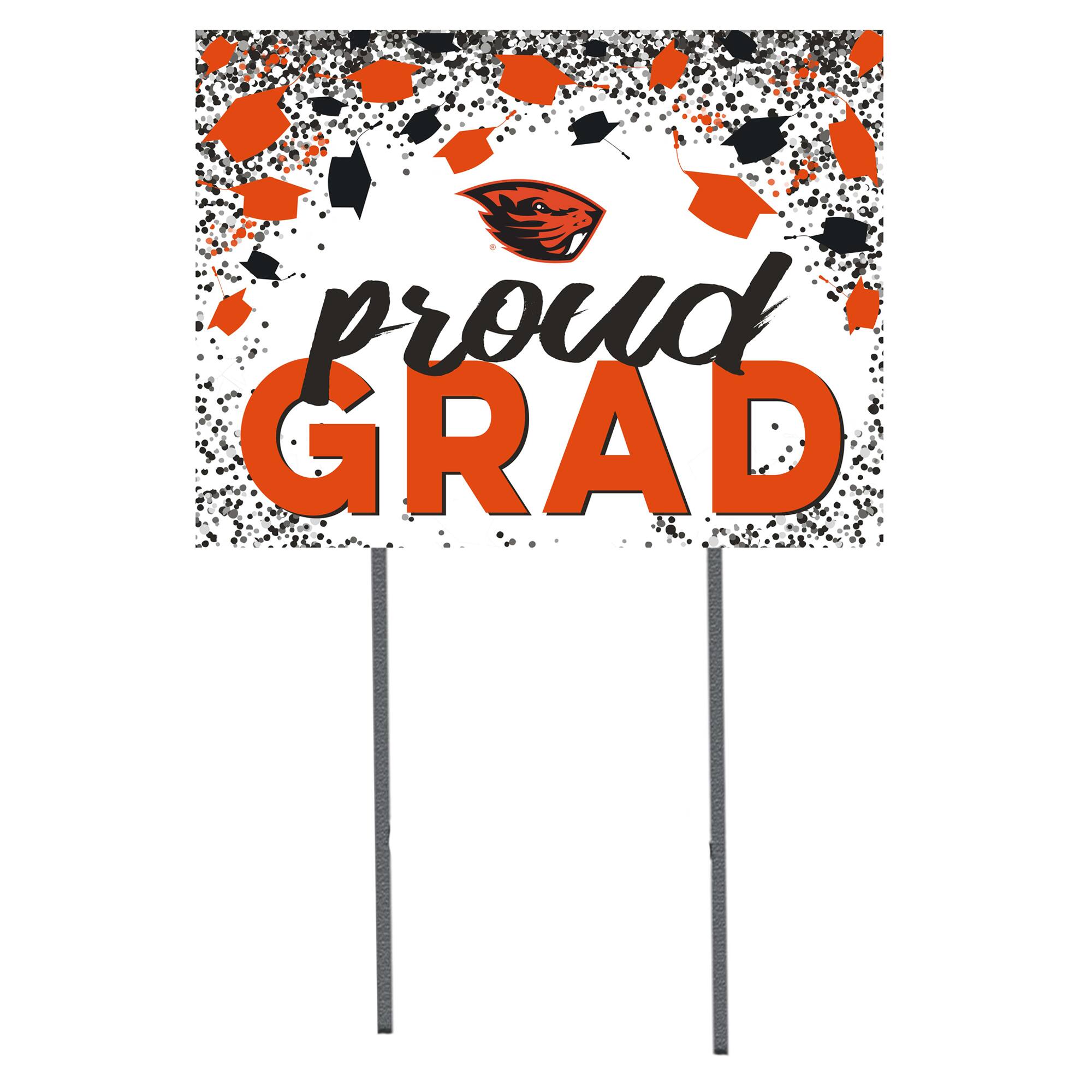 Oregon State Beavers 18'' x 24'' Grad Yard Sign
