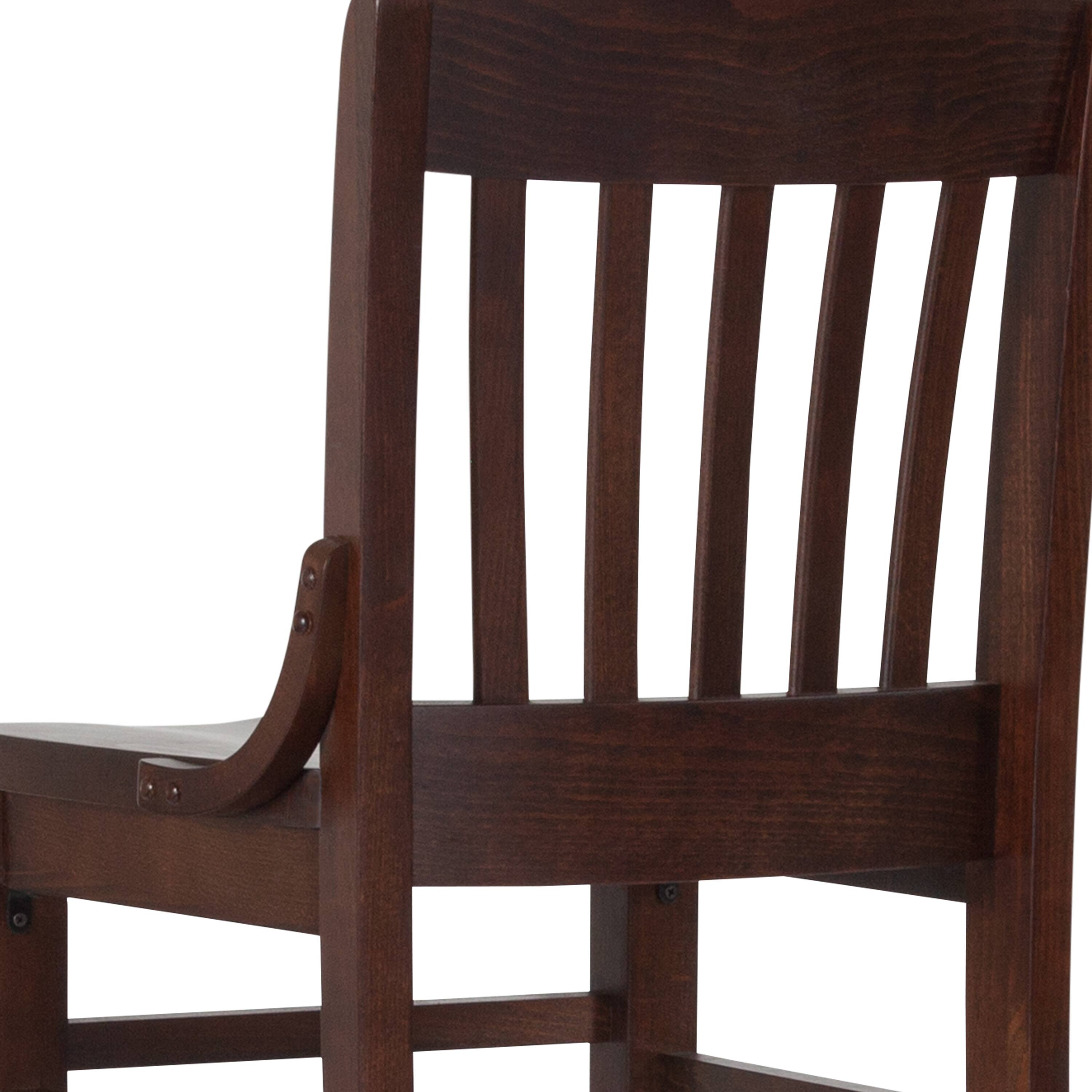 Alt View 10. Emma + Oliver - School House Back Wooden Restaurant Dining Barstool - Walnut.