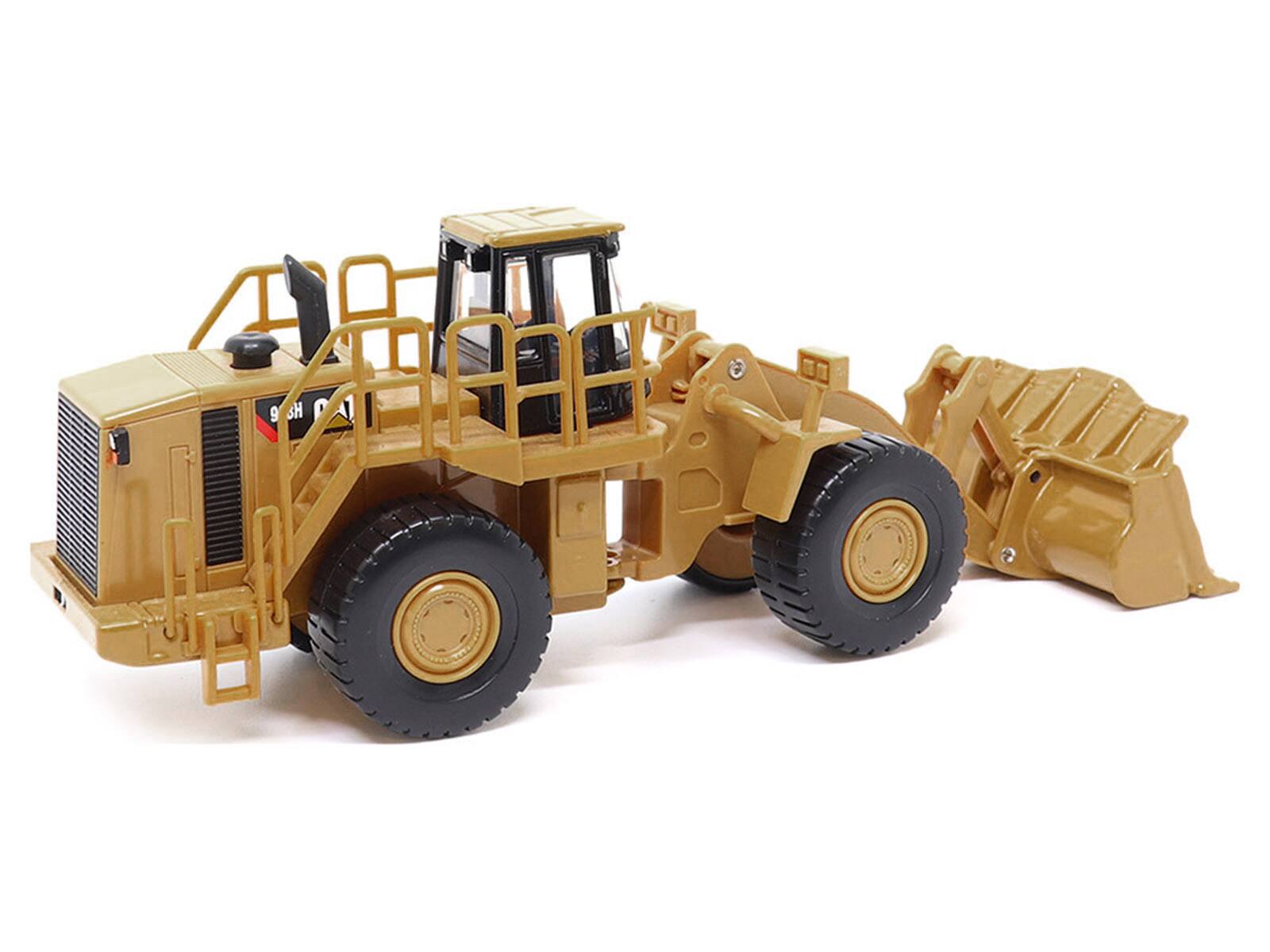 Alt View 4. Diecast Masters - CAT Caterpillar 988H Wheel Loader Yellow 1/64 Diecast Model by Diecast Masters.