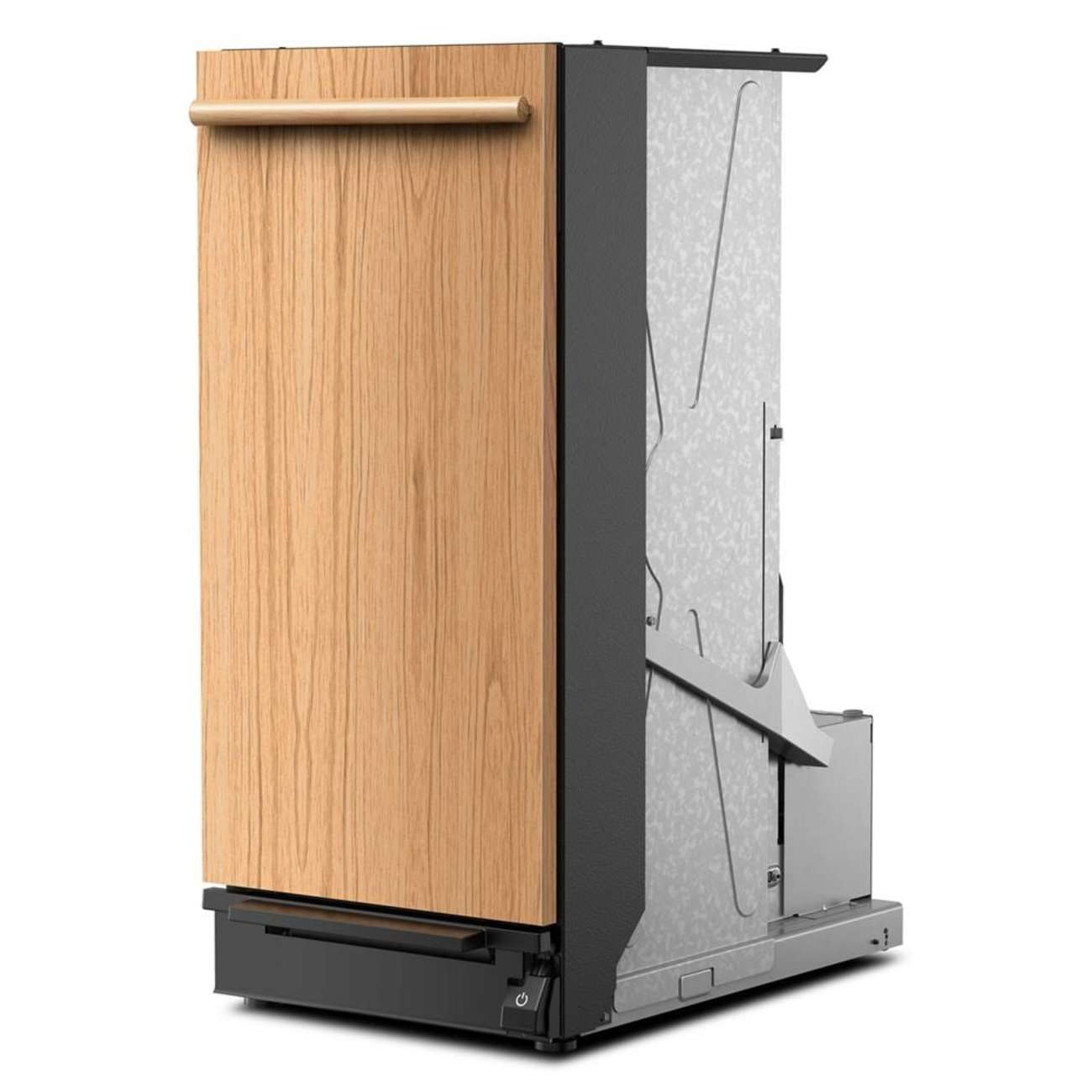 Left. KitchenAid - KitchenAid - KitchenAid 15 in. Built-In Trash Compactor with Built-In Odor Management System - Panel Ready.