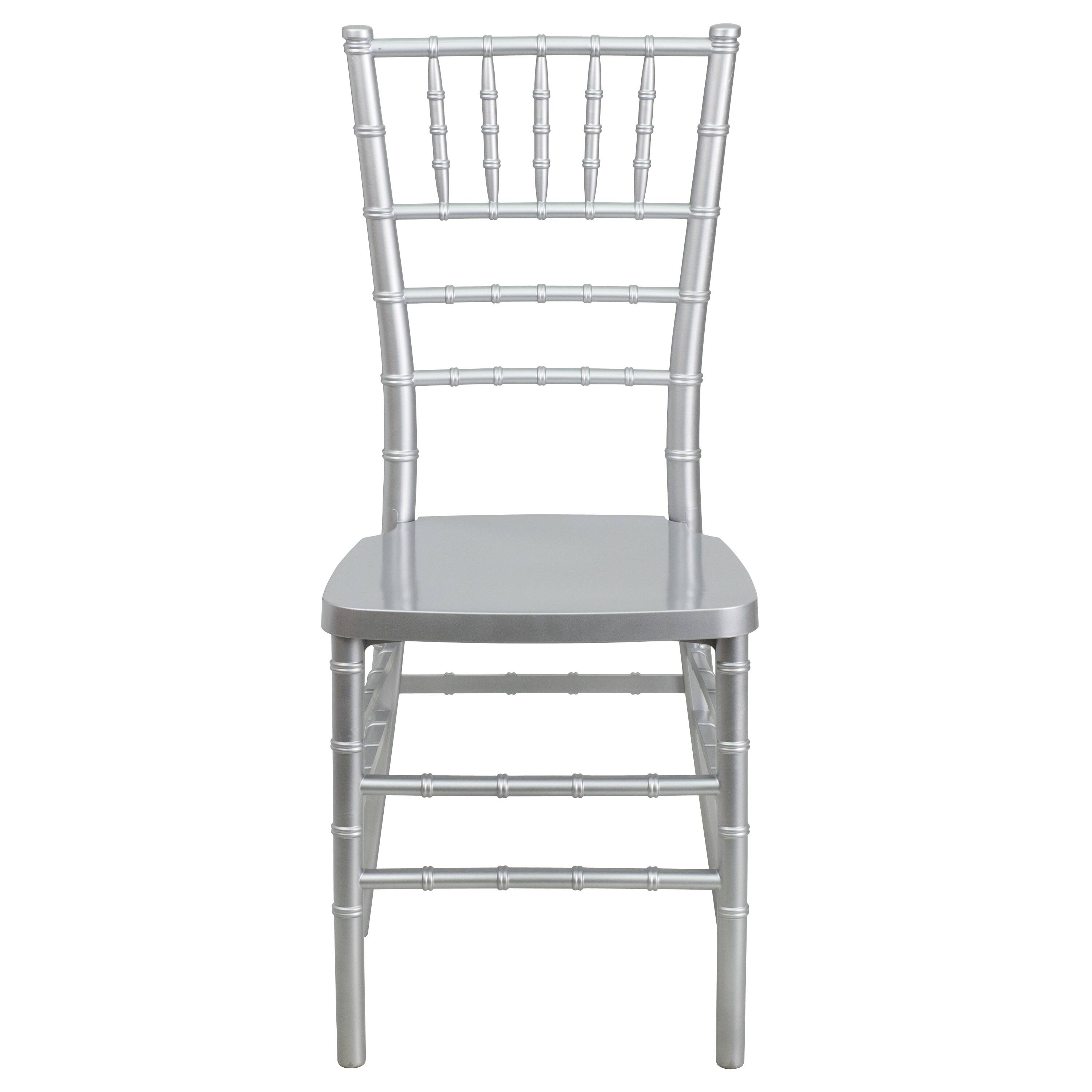 Alt View 7. Emma + Oliver - Wedding & Event Resin Stacking Chiavari Dining Chair - Silver.