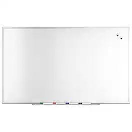 TRU RED - TRU RED™ Magnetic Steel Dry Erase Board, 5' x 3' (TR61176) - Satin Frame