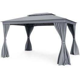 Boyel Living - Patio Gazebo Doubleroof 120-in W x 156-in D x 84-in H - Gray